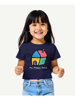 Guugly Wuugly - Girls My Happy Home Crop T-shirt