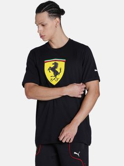 Puma - Ferrari Race Big Shield Mens Black T-shirt