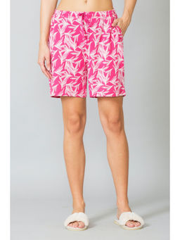 Van Heusen Woman Lingerie and Athleisure - Van Heusen Women Drawstring Waist & Functional Pocket Lounge Shorts - Pink