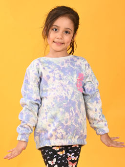 ANTHRILO - Tie Dye Multi-Color Melange Terry Sweatshirt