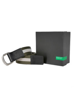 United Colors of Benetton - Almeida Men Non Reversible Belt - Olive