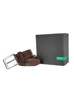 United Colors of Benetton - Aprile Men Non Reversible Belt - Brown