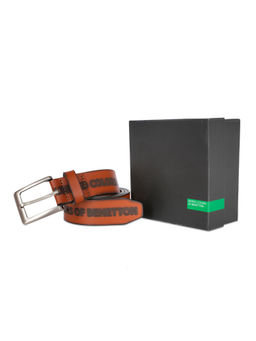United Colors of Benetton - Aprile Men Non Reversible Belt - Tan