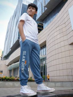 Napchief - Blue Solid Joggers