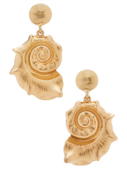 Amber Sceats - Thames Womens Lightweight Shell Drop Earrings Gold