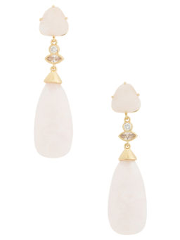 Ettika - Solstice Womens Gemstone Drop Earrings Rose