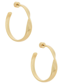 Ettika - Heirloom Twist Womens Medium Hoop Earrings Gold