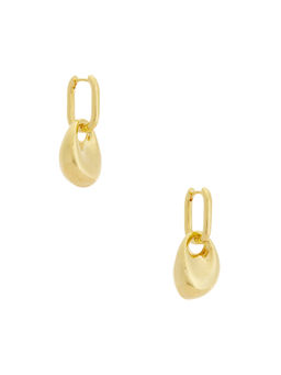 Galley Los Angeles - Abstract Womens Gold-Tone Hinge-Back Drop Earrings Gold
