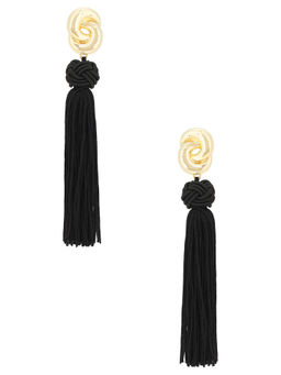 Luv AJ - Solstice Knot Womens Waterproof Tassel Drop Earrings Gold