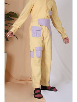 Mulyo Kids - Boys Yellow Phylox Colorblock Cargos