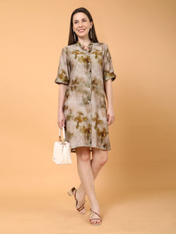 TAMISKA BY NARENDRA KUMAR - Adika Diffused Printed Dress