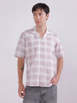 TAHVO - Pink Cotton Checks Shirt