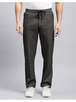 Monte Carlo - Grey Men Regular Fit Mid Rise Trackpants