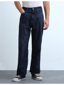 Flying Machine - Blue Men Cobain Loose Fit Whiskered Jeans