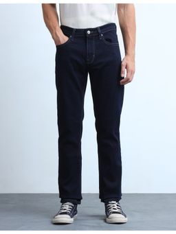 Flying Machine - Blue Men Freddie Slim Straight Fit Rinsed Jeans