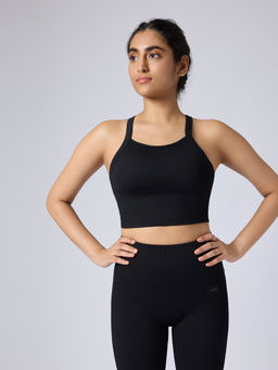 FEIER - Black Flexrib Bold Sports Bra