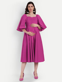 Aaruvi Ruchi Verma - Pink Maternity Dress