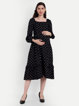 Aaruvi Ruchi Verma - Black Maternity Dress