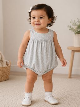 Cookie Pookie - Grey Fern Bubble Bodysuit