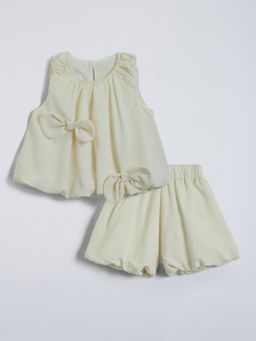 Hopscotch - Bow Applique Top and Shorts