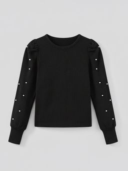 Hopscotch - Beads Embellished Full-Sleeve Top