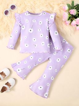 Hopscotch - Floral Ruffled Top and Pants