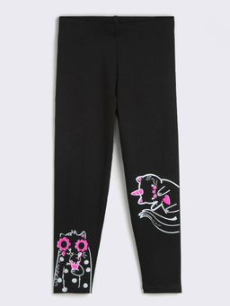 Hopscotch - Cat Slim Fit Leggings