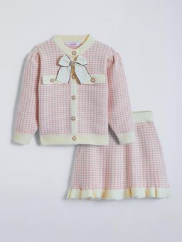 Hopscotch - Textured Sweater and Skirt