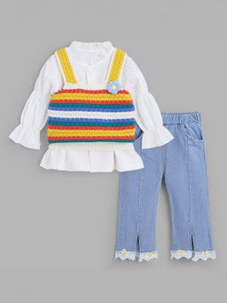 Hopscotch - Striped Sweater, Top and Jeans