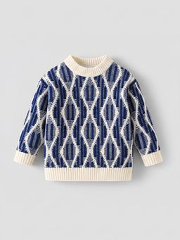 Hopscotch - Textured Full-Sleeve Sweater