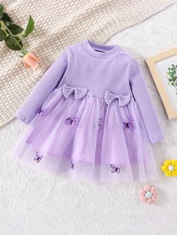 Hopscotch - Butterfly Applique Casual Dress