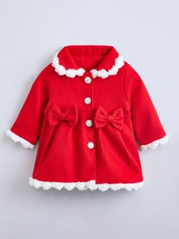 Hopscotch - Bow Applique Long Coat