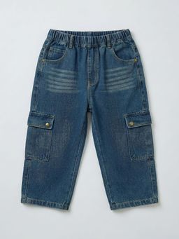 Hopscotch - Baggy Denim Cargo Jeans