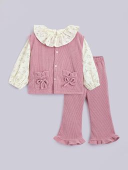 Hopscotch - Floral Top, Waistcoat and Pants