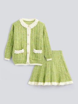 Hopscotch - Textured Sweater and Skirt