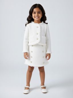 Hopscotch - Textured Jacket and Skirt