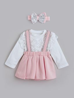 Hopscotch - Sequined Top and Skirt With Headband