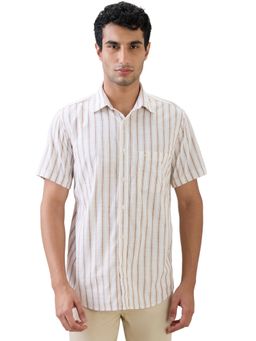 ColorPlus - Regular Fit White Pure Cotton Spread Collar Shirt