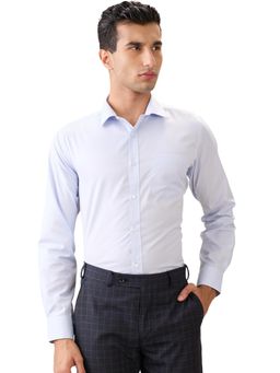 Park Avenue - Regular Fit Light Blue Polycotton Semi Cut Away Collar Shirt