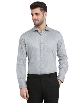Park Avenue - Regular Fit Green Pure Cotton Semi Cut Away Collar Shirt