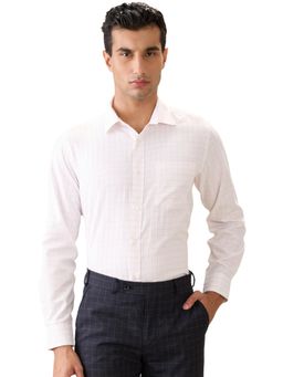 Park Avenue - Regular Fit Light P9Nk Cotton Blend Semi Cut Away Collar Shirt
