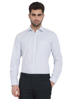 Park Avenue - Slim Fit Blue Polycotton Semi Cut Away Collar Shirt