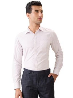 Park Avenue - Slim Fit Maroon Polycotton Semi Cut Away Collar Shirt