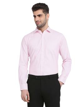 Park Avenue - Slim Fit Light Pink Polycotton Semi Cut Away Collar Shirt