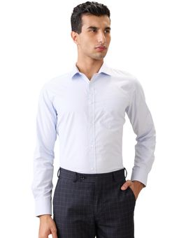 Park Avenue - Slim Fit Blue Polycotton Semi Cut Away Collar Shirt