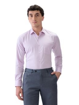 Park Avenue - Slim Fit Purple Pure Cotton Collared Shirt
