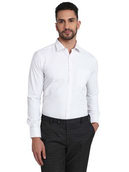 Park Avenue - Slim Fit Light Red Cotton Blend Semi Cut Away Collar Shirt