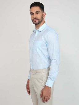 Park Avenue - Slim Fit Petrol Cotton Blend Semi Cut Away Collar Shirt