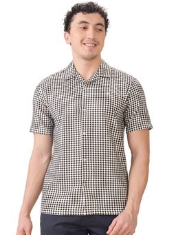 Raymond - Regular Fit Black Pure Cotton Button Down Shirt