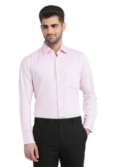 Raymond - Regular Fit Pink Pure Cotton Cut Away Shirt
